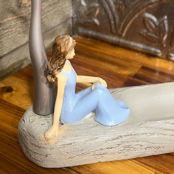 VTG Avon Girl Tree Jewelry Stand Ring Tray. Avon Ring Tray Jewelry Organizer - Picture 3 of 9